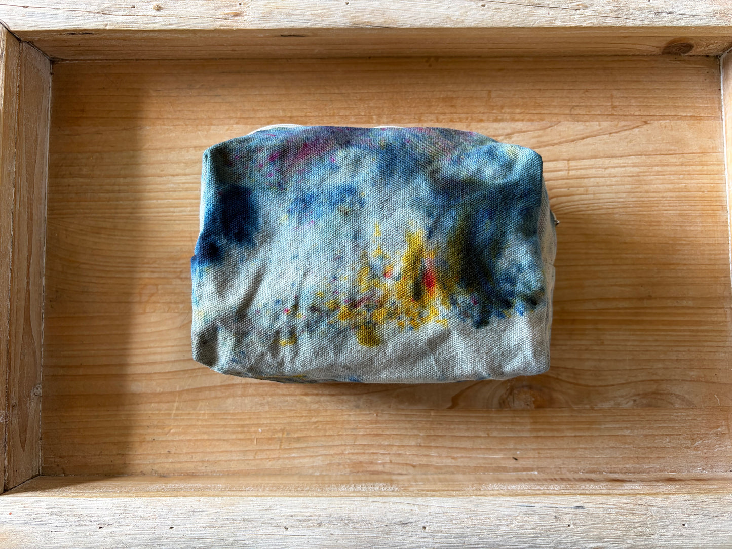 Ice Dyed Zipper Pouch