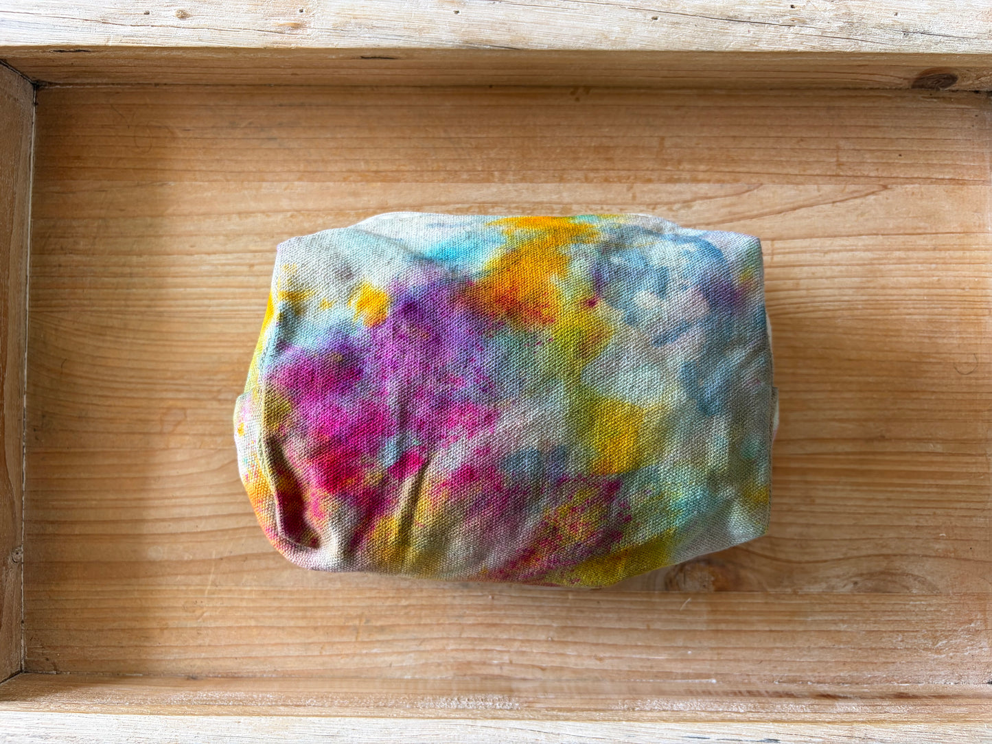 Ice Dyed Zipper Pouch