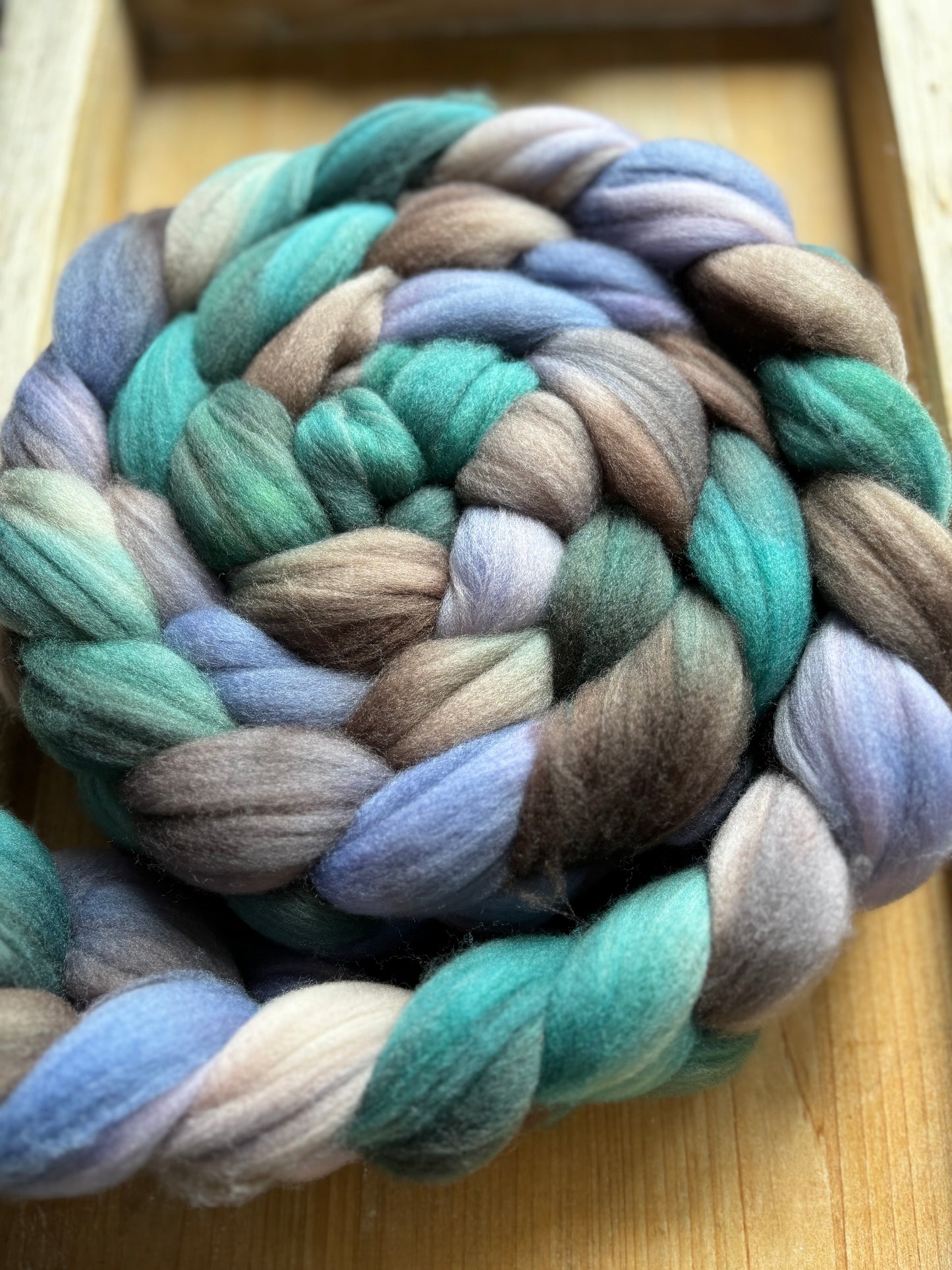 100 grams of Spinning Fibre - 80% Superwash Merino Wool/ 20% Nylon - 22.5 Micron - Hand Dyed Combed Top