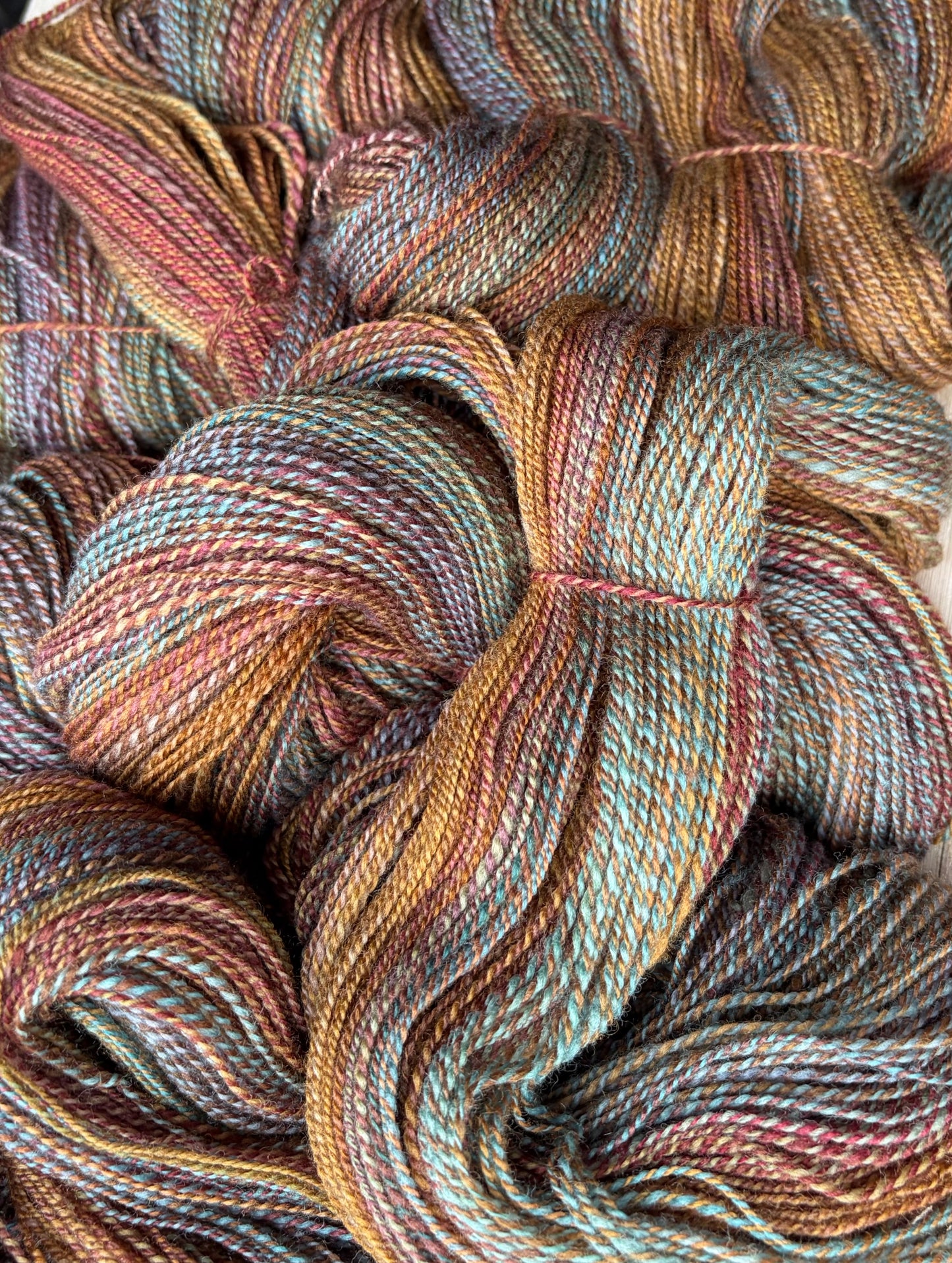 Hand Spun Yarn - 100% Polwarth - Sweater Quantity