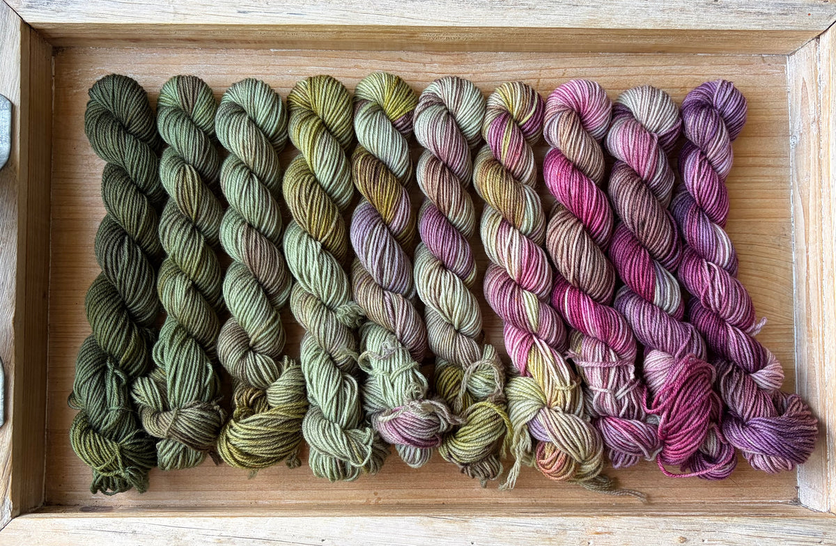 10 Skein Mini Yarn Fade - Squishy Sock Base