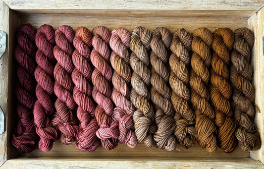 12 Skein Mini Yarn Fade - Squishy Sock Base
