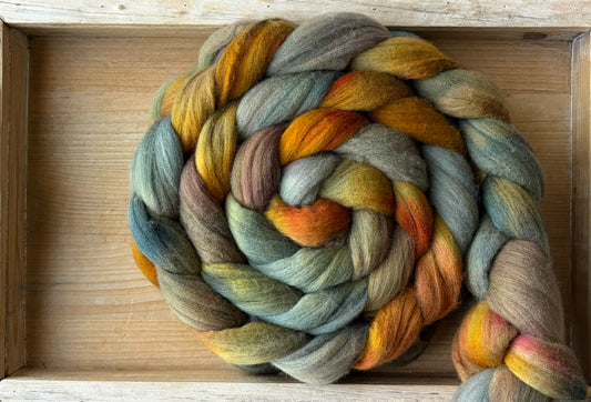 Targhee - 23 Micron - One of a Kind Batch - 100 grams of Spinning Fibre - Hand Dyed Combed Top