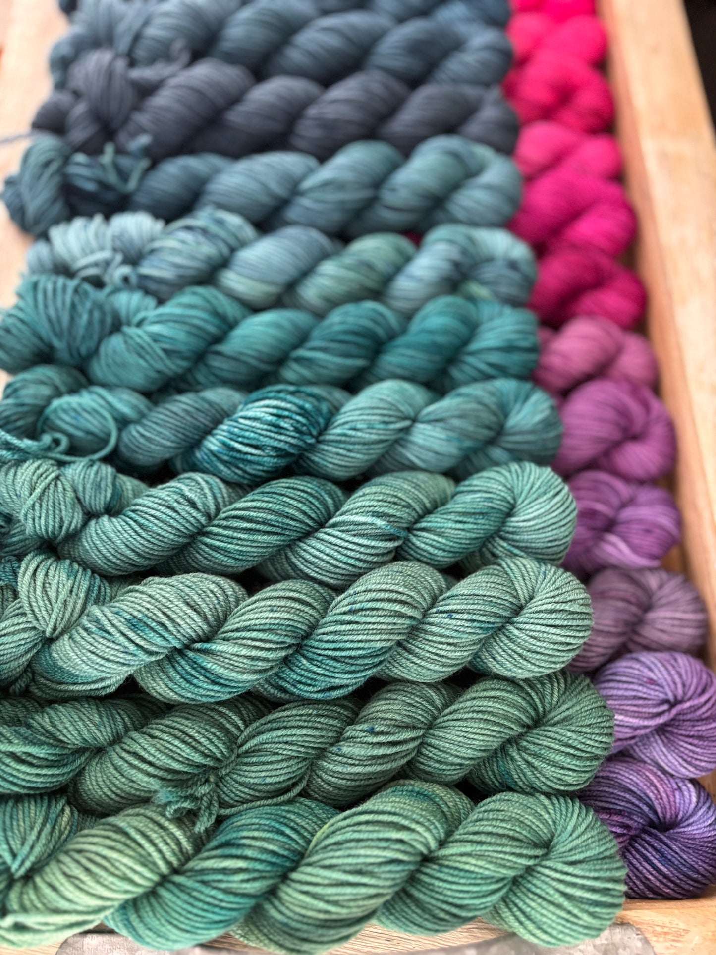 24 Skein Mini Yarn Fade - Squishy Sock Base