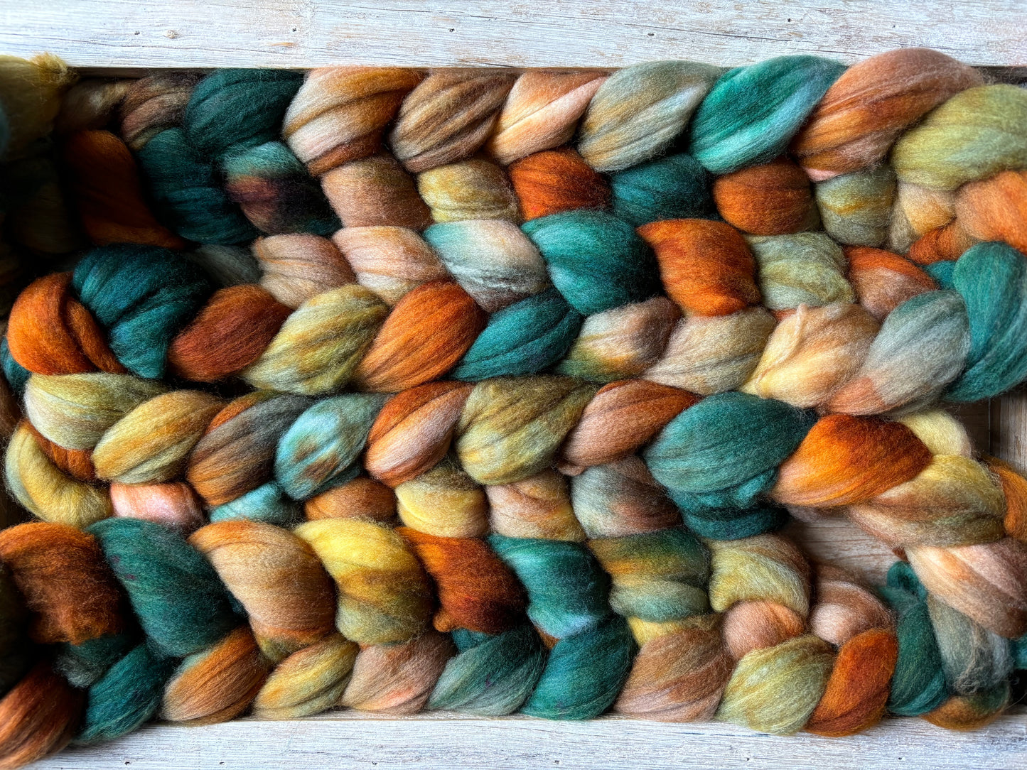 Autumn Leaves - 100 grams of Spinning Fibre