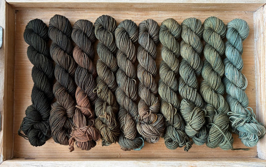 10 Skein Mini Yarn Fade - Squishy Sock Base