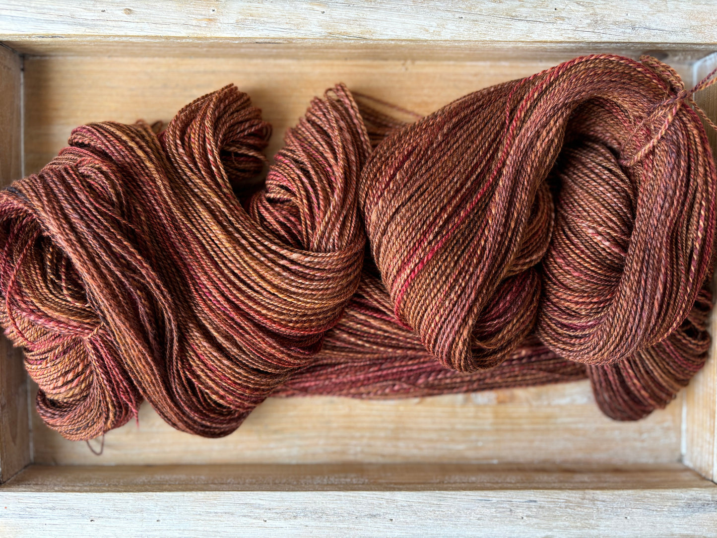 Hand Spun Yarn - 100% Untreated Merino Wool