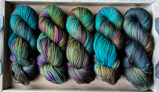 5 Skein Fade on Luxe Sock Base