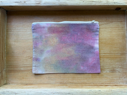 Ice Dyed Zipper Pouch