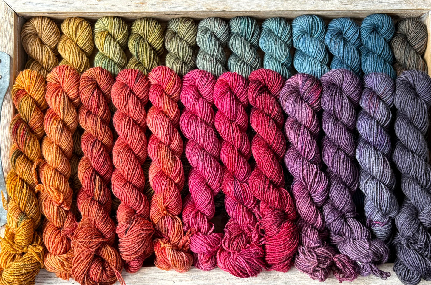24 Skein Mini Yarn Fade - Squishy Sock Base