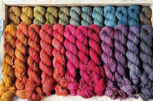 24 Skein Mini Yarn Fade - Squishy Sock Base