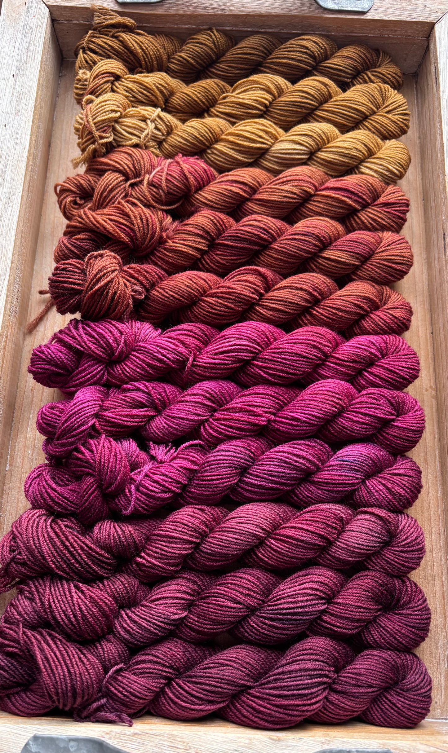 12 Skein Mini Yarn Fade - Squishy Sock Base