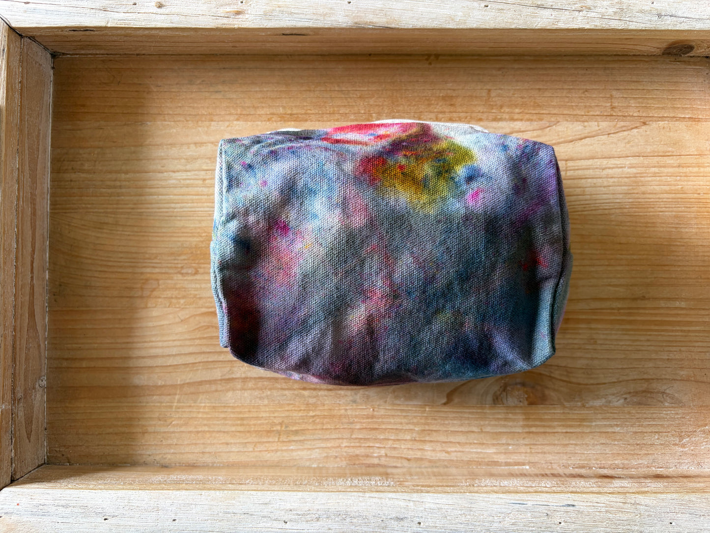 Ice Dyed Zipper Pouch
