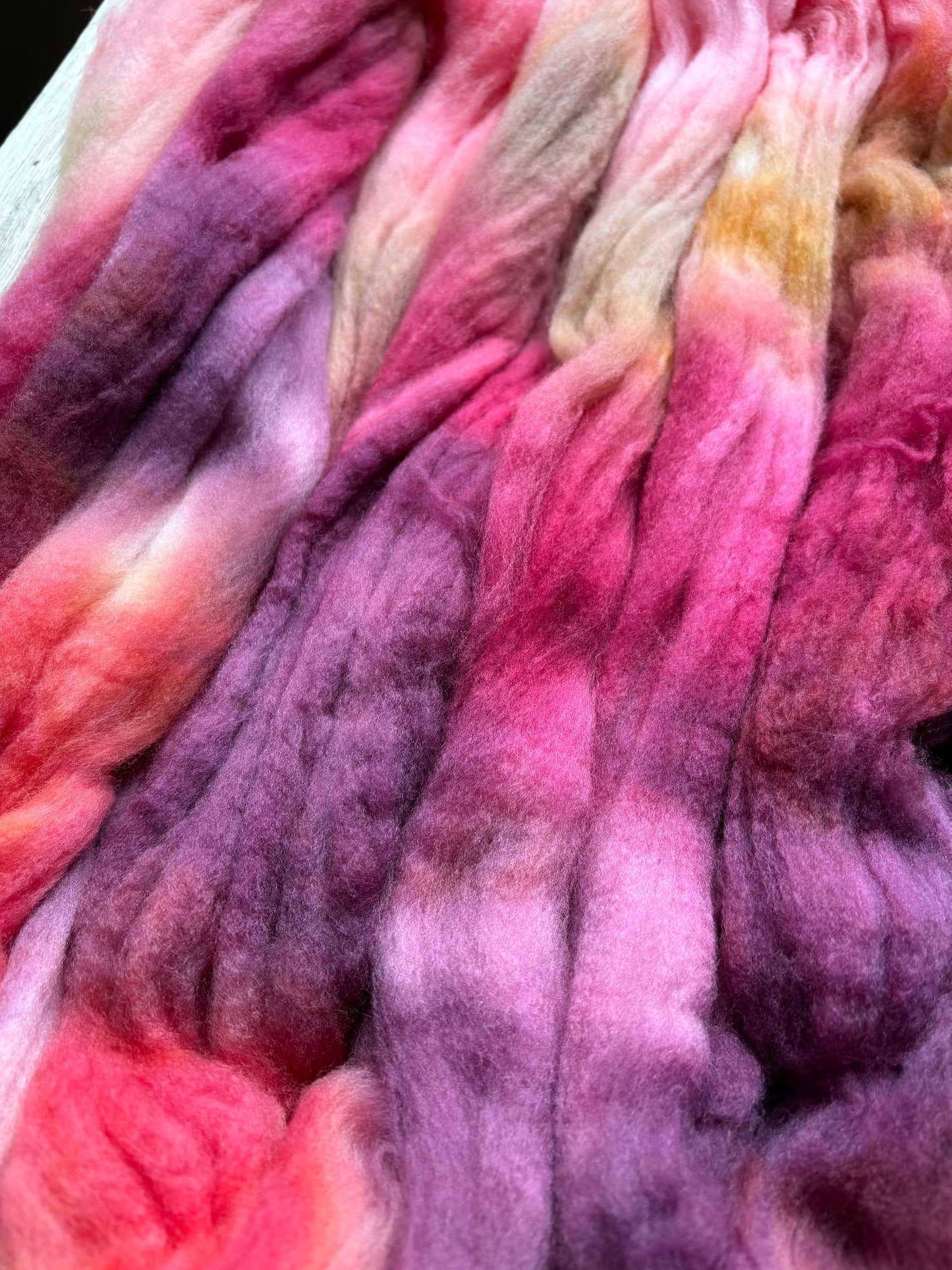 Peony Party - 100 grams of Spinning Fibre