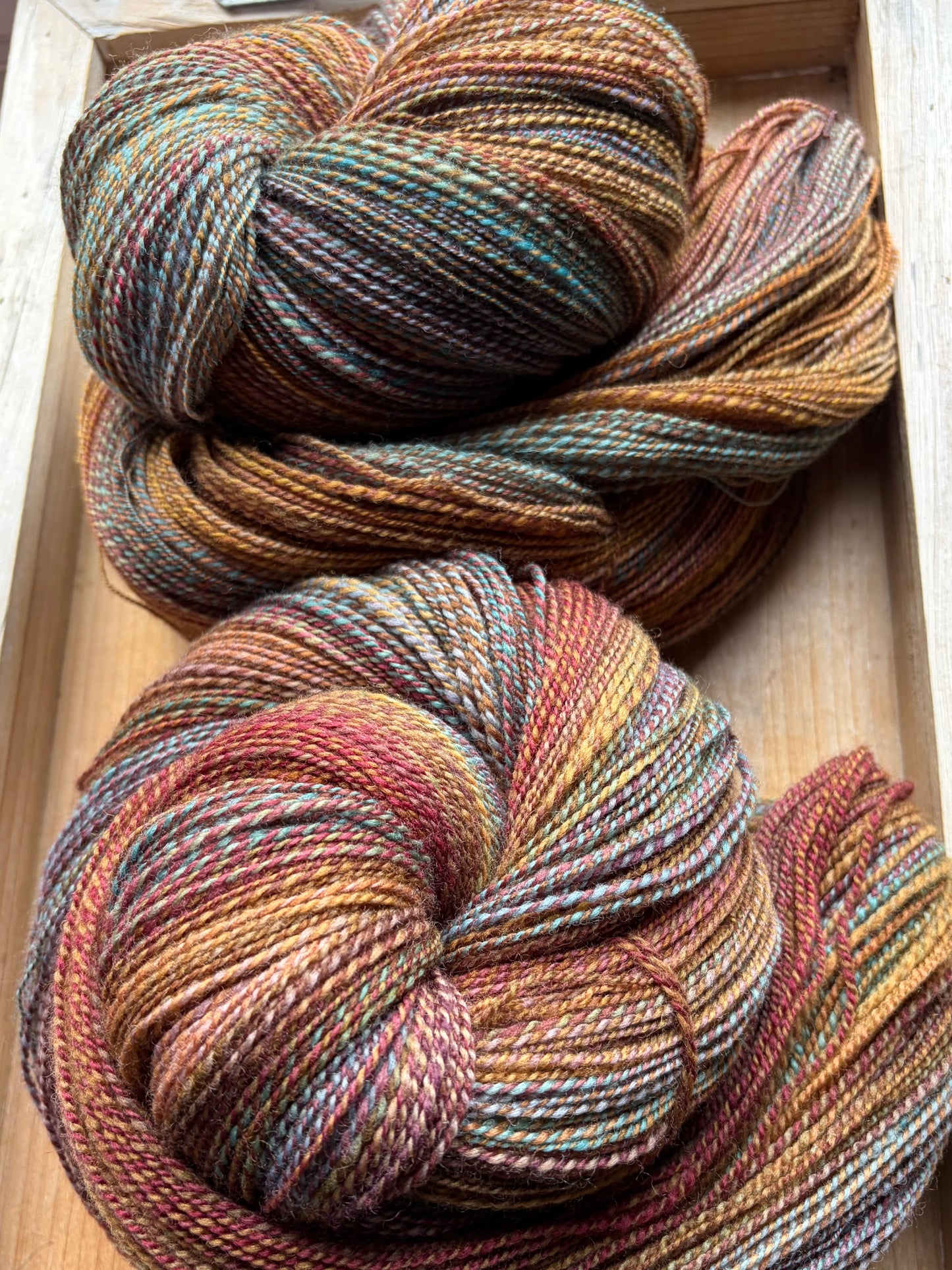 Hand Spun Yarn - 100% Polwarth - Sweater Quantity