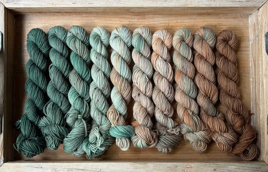10 Skein Mini Yarn Fade - Squishy Sock Base