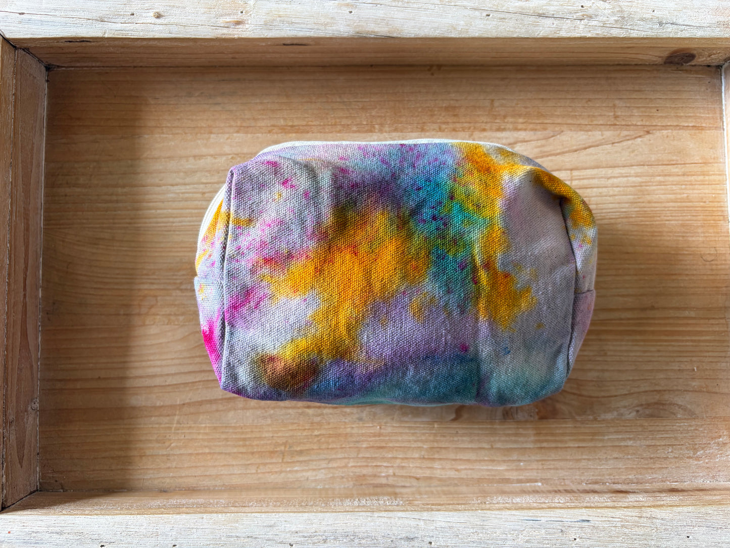 Ice Dyed Zipper Pouch