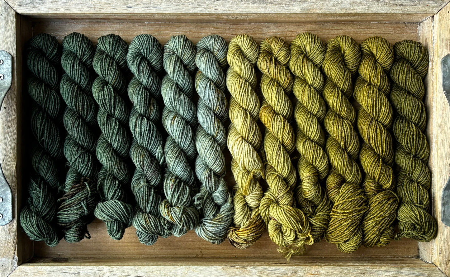12 Skein Mini Yarn Fade - Squishy Sock Base