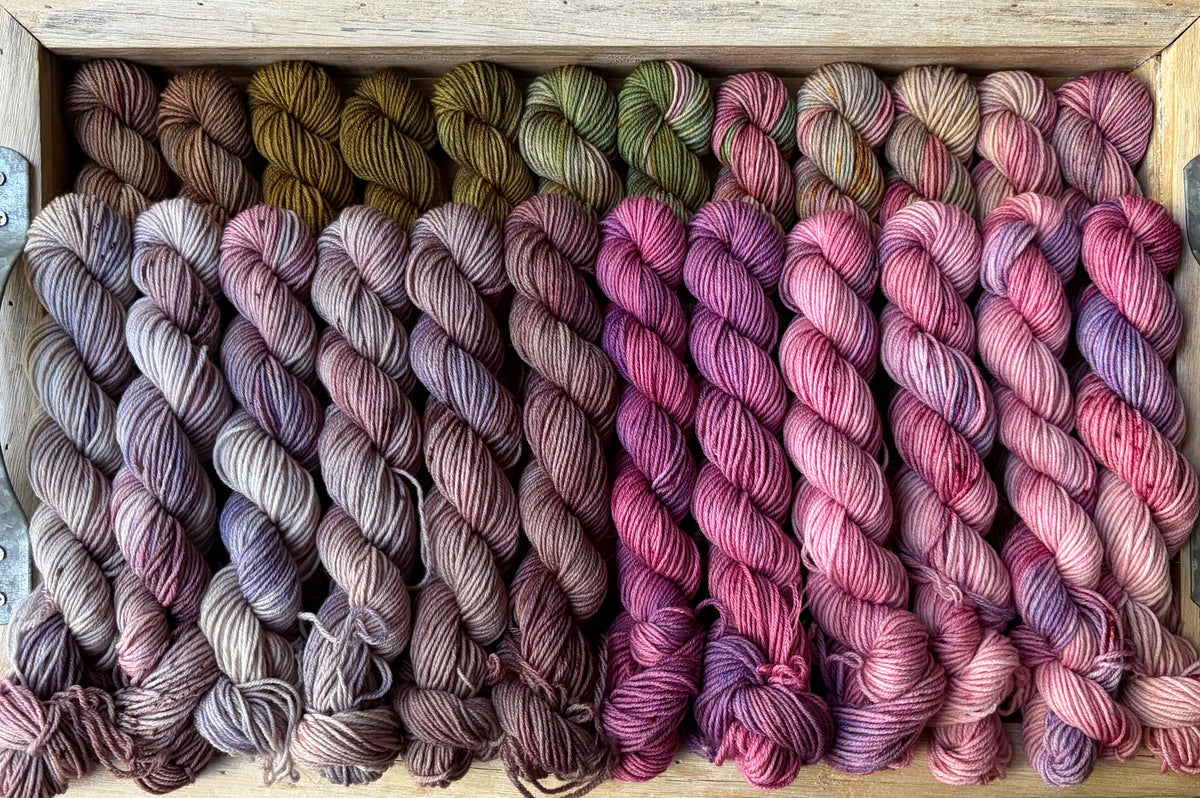 24 Skein Mini Yarn Fade - Squishy Sock Base