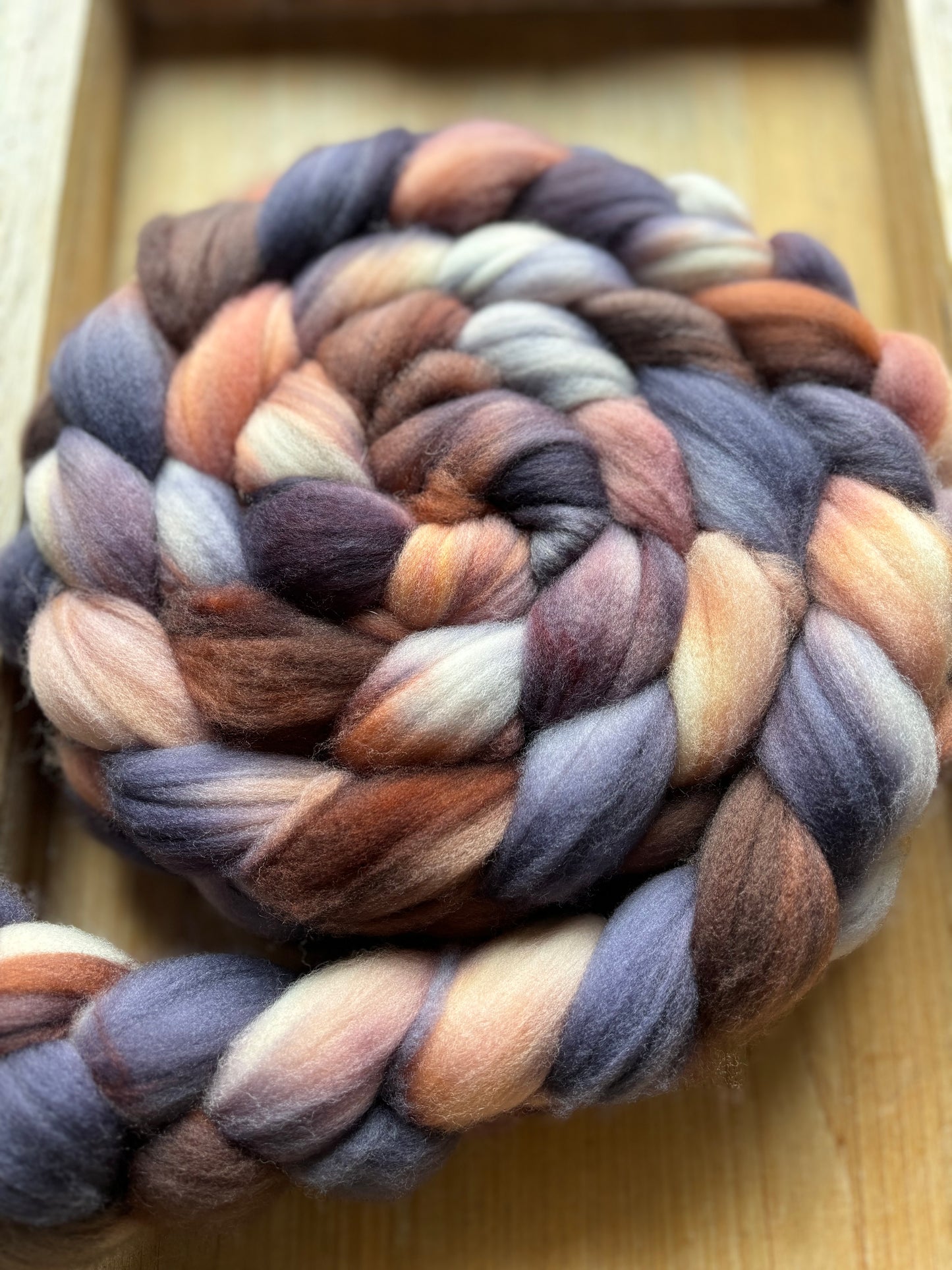 One of a Kind Batch - 100 grams of Spinning Fibre - Superwash Merino Wool 22 Micron - Hand Dyed Combed Top