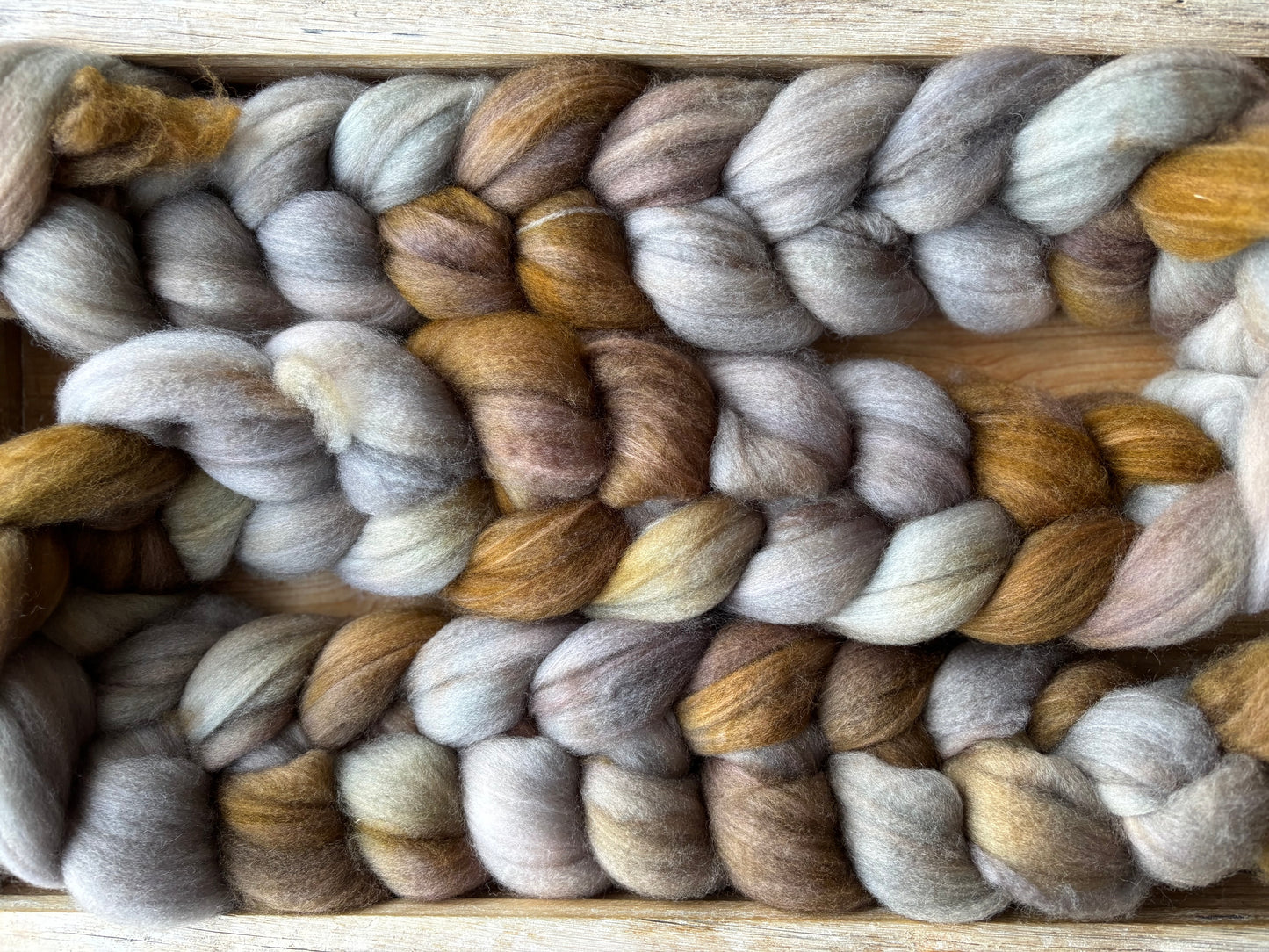 One of a Kind Batch - 100 grams of Spinning Fibre - 80% Superwash Merino Wool/ 20% Nylon - 22.5 Micron - Hand Dyed Combed Top