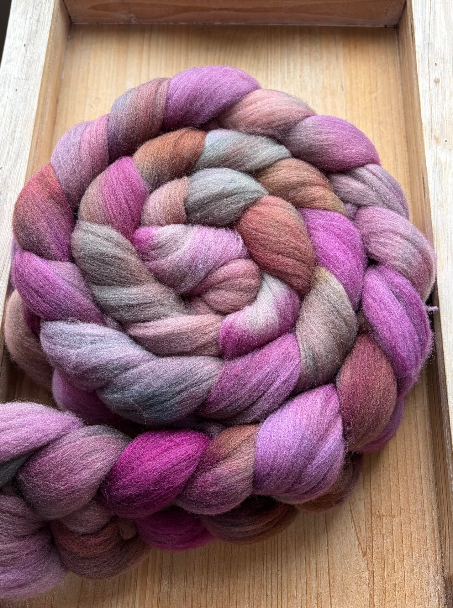 Targhee - 23 Micron - One of a Kind Batch - 100 grams of Spinning Fibre - Hand Dyed Combed Top