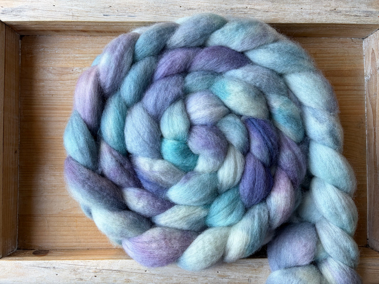 Bluefaced Leicester Wool - 26 Micron - One of a Kind Batch - 100 grams of Spinning Fibre - Hand Dyed Combed Top