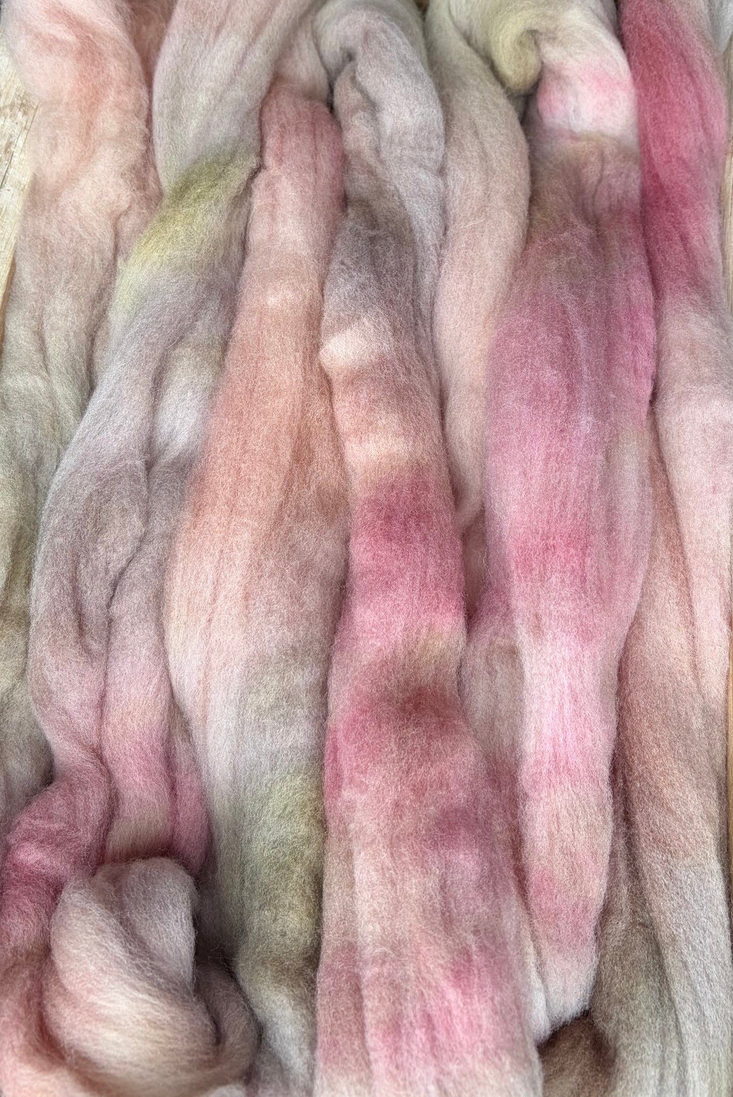 Targhee - 23 Micron - One of a Kind Batch - 100 grams of Spinning Fibre - Hand Dyed Combed Top