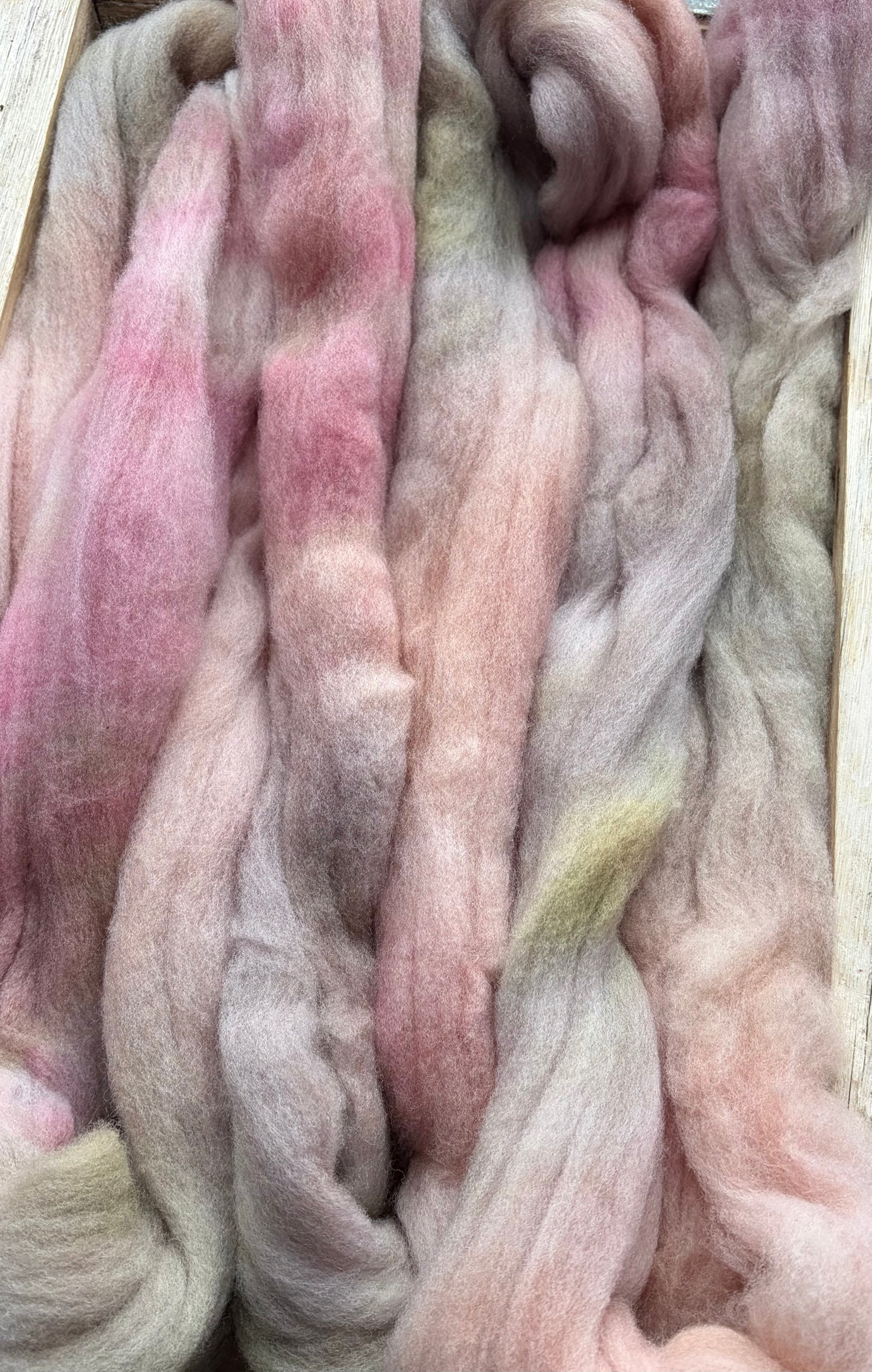 Targhee - 23 Micron - One of a Kind Batch - 100 grams of Spinning Fibre - Hand Dyed Combed Top