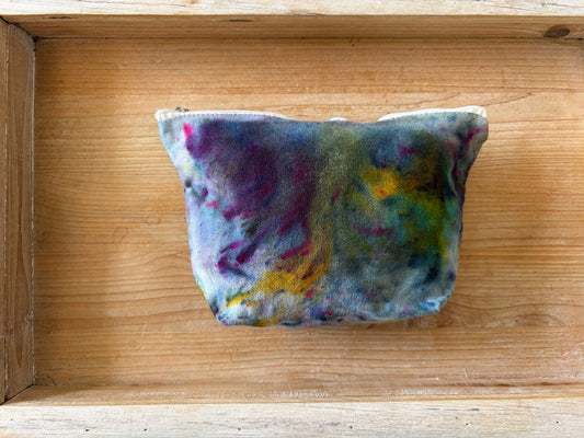 Ice Dyed Zipper Pouch