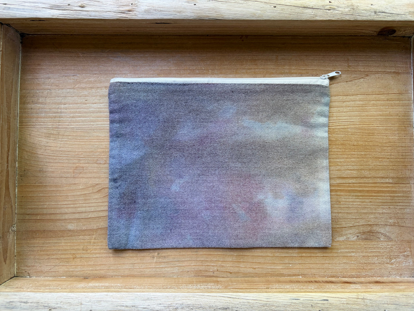 Ice Dyed Zipper Pouch
