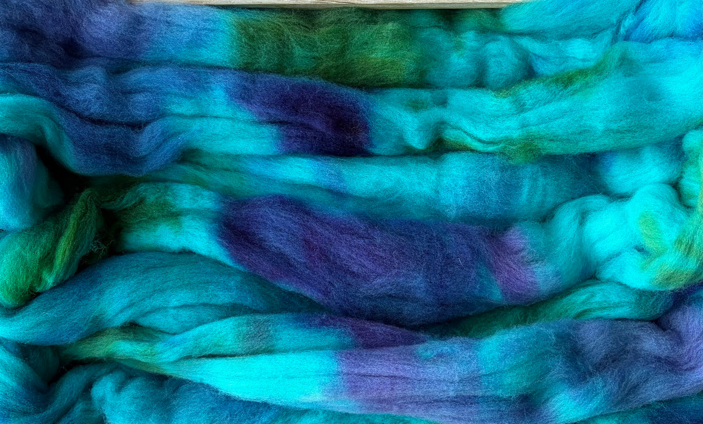 Targhee - 23 Micron - One of a Kind Batch - 100 grams of Spinning Fibre - Hand Dyed Combed Top
