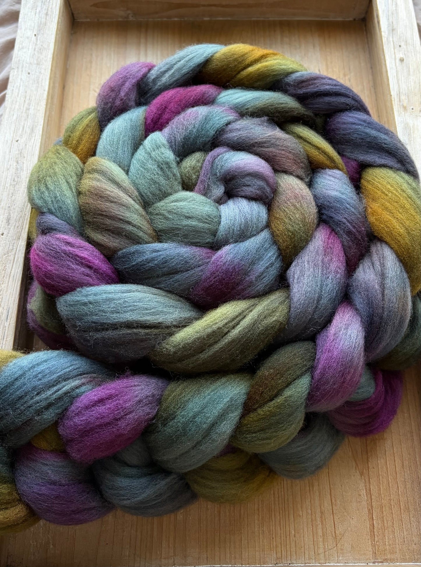 Targhee - 23 Micron - One of a Kind Batch - 100 grams of Spinning Fibre - Hand Dyed Combed Top
