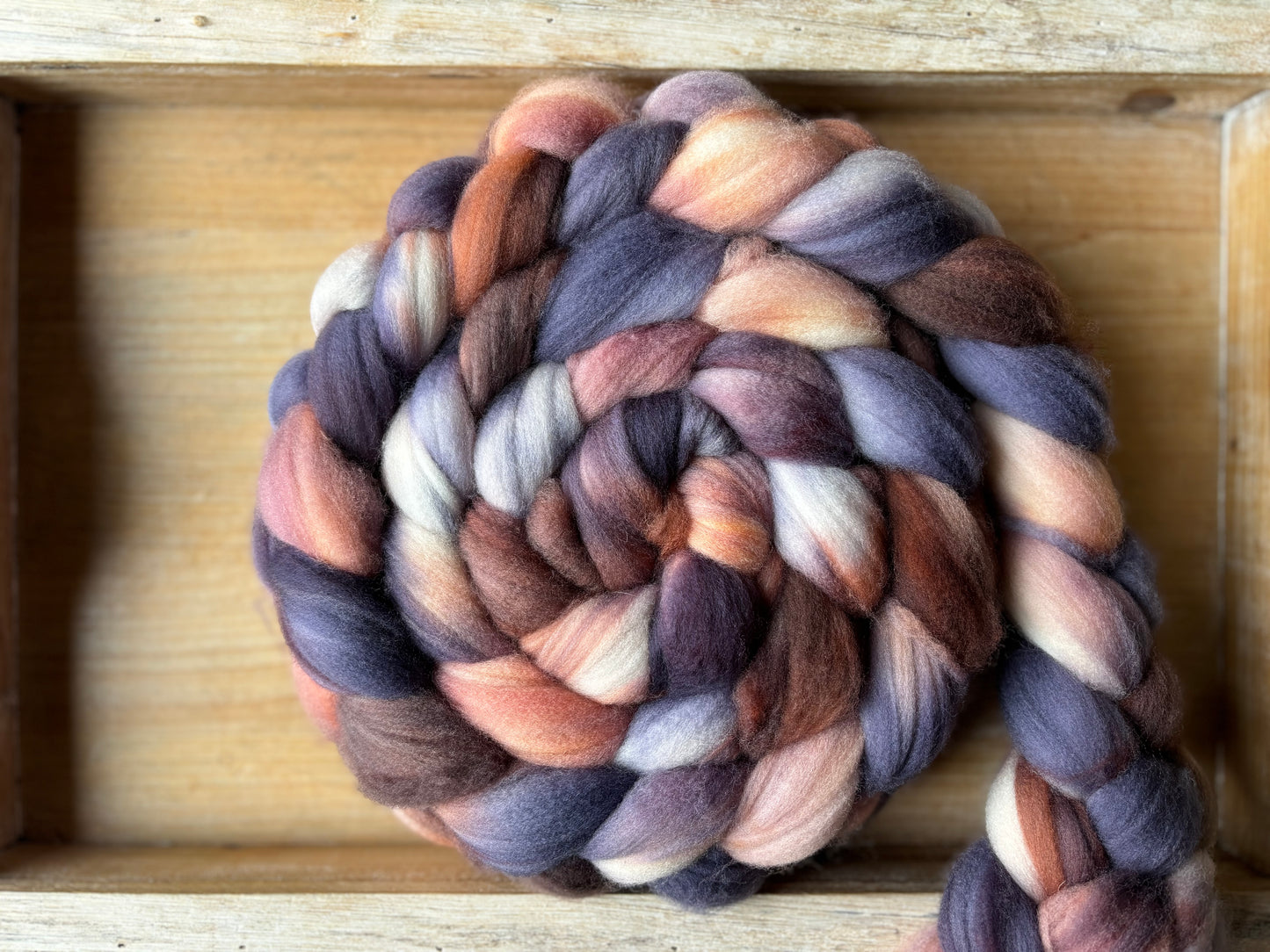 One of a Kind Batch - 100 grams of Spinning Fibre - Superwash Merino Wool 22 Micron - Hand Dyed Combed Top