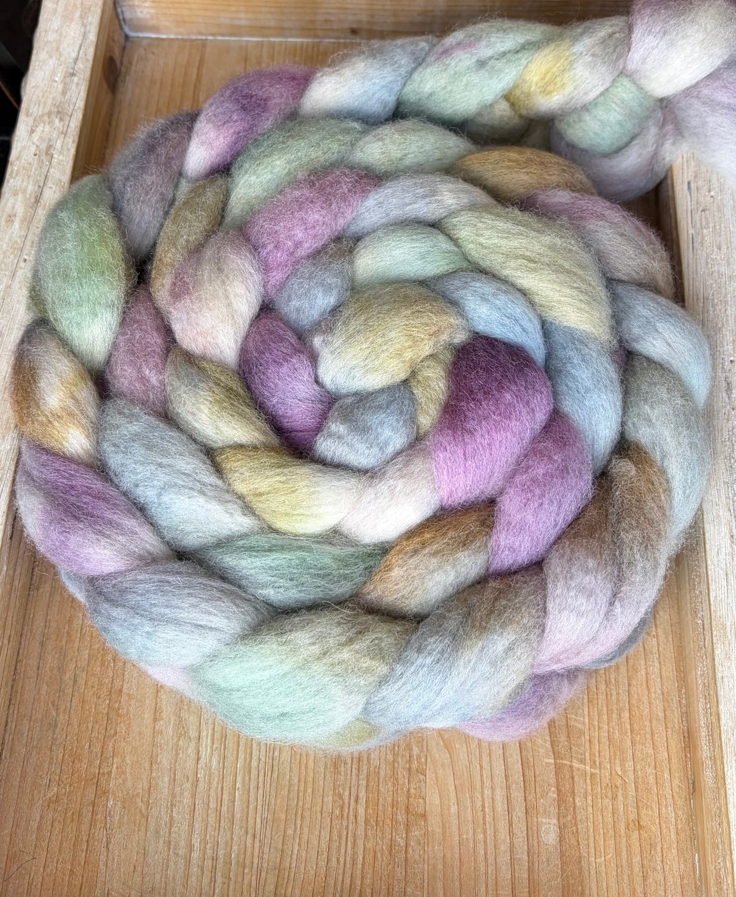 Bluefaced Leicester Wool - 26 Micron - One of a Kind Batch - 100 grams of Spinning Fibre - Hand Dyed Combed Top