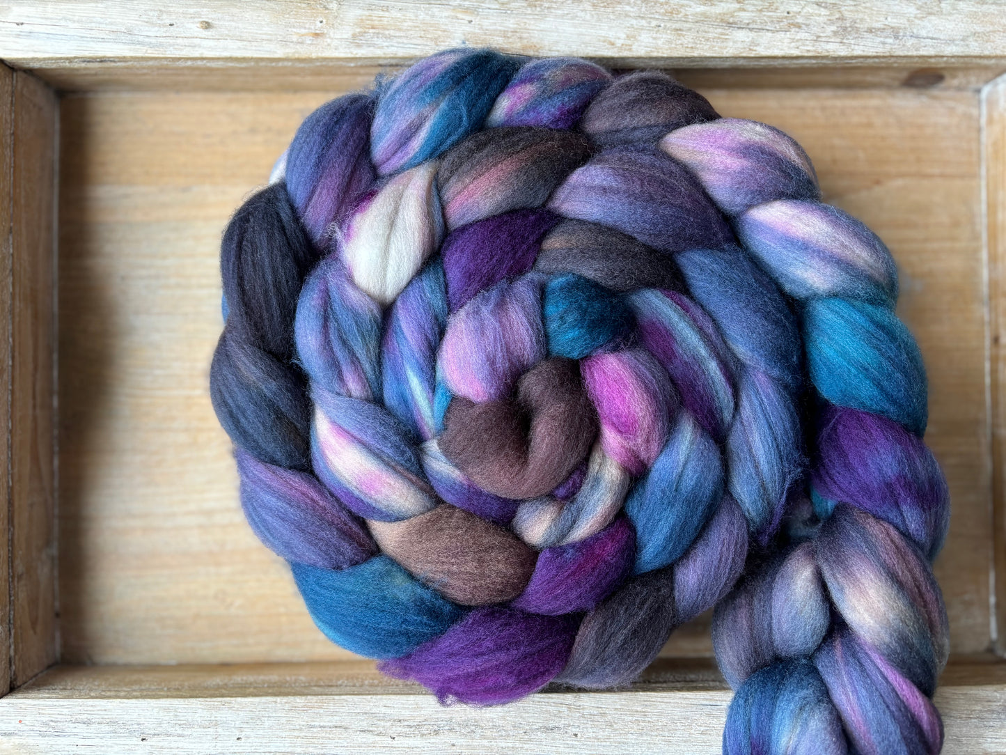 One of a Kind Batch - 100 grams of Spinning Fibre - Superwash Merino Wool 22 Micron - Hand Dyed Combed Top