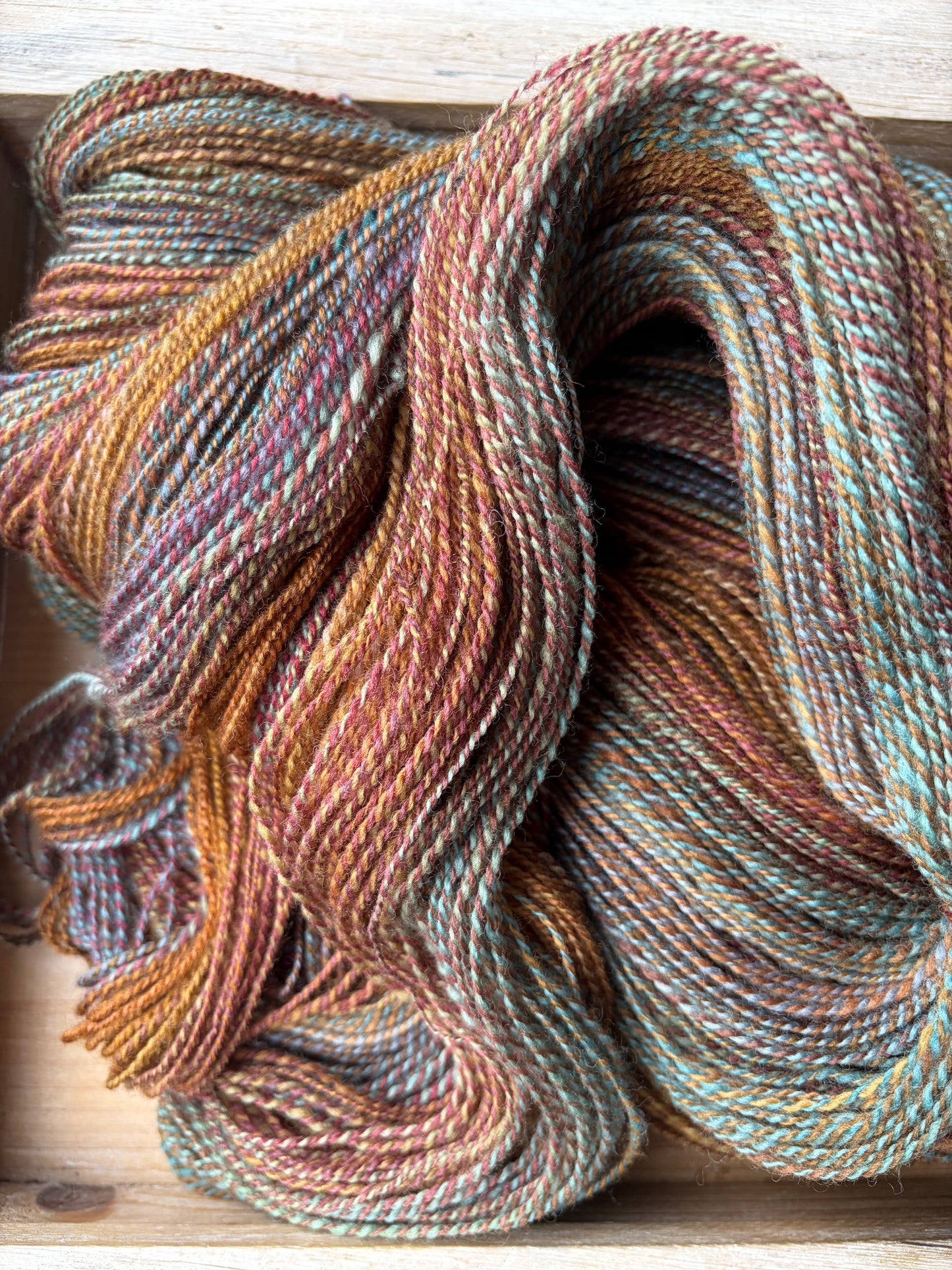 Hand Spun Yarn - 100% Polwarth - Sweater Quantity