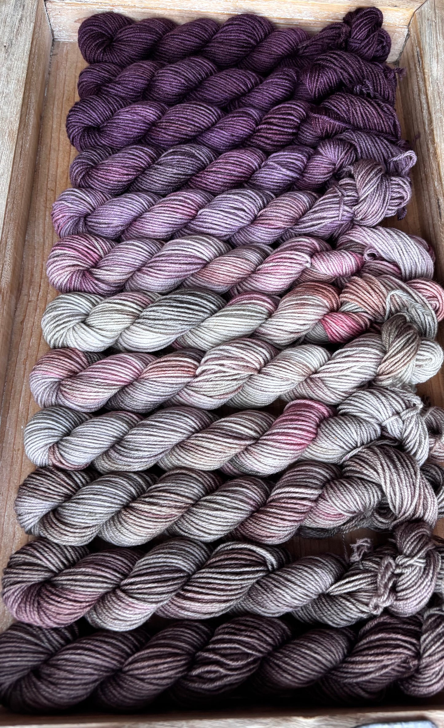12 Skein Mini Yarn Fade - Squishy Sock Base
