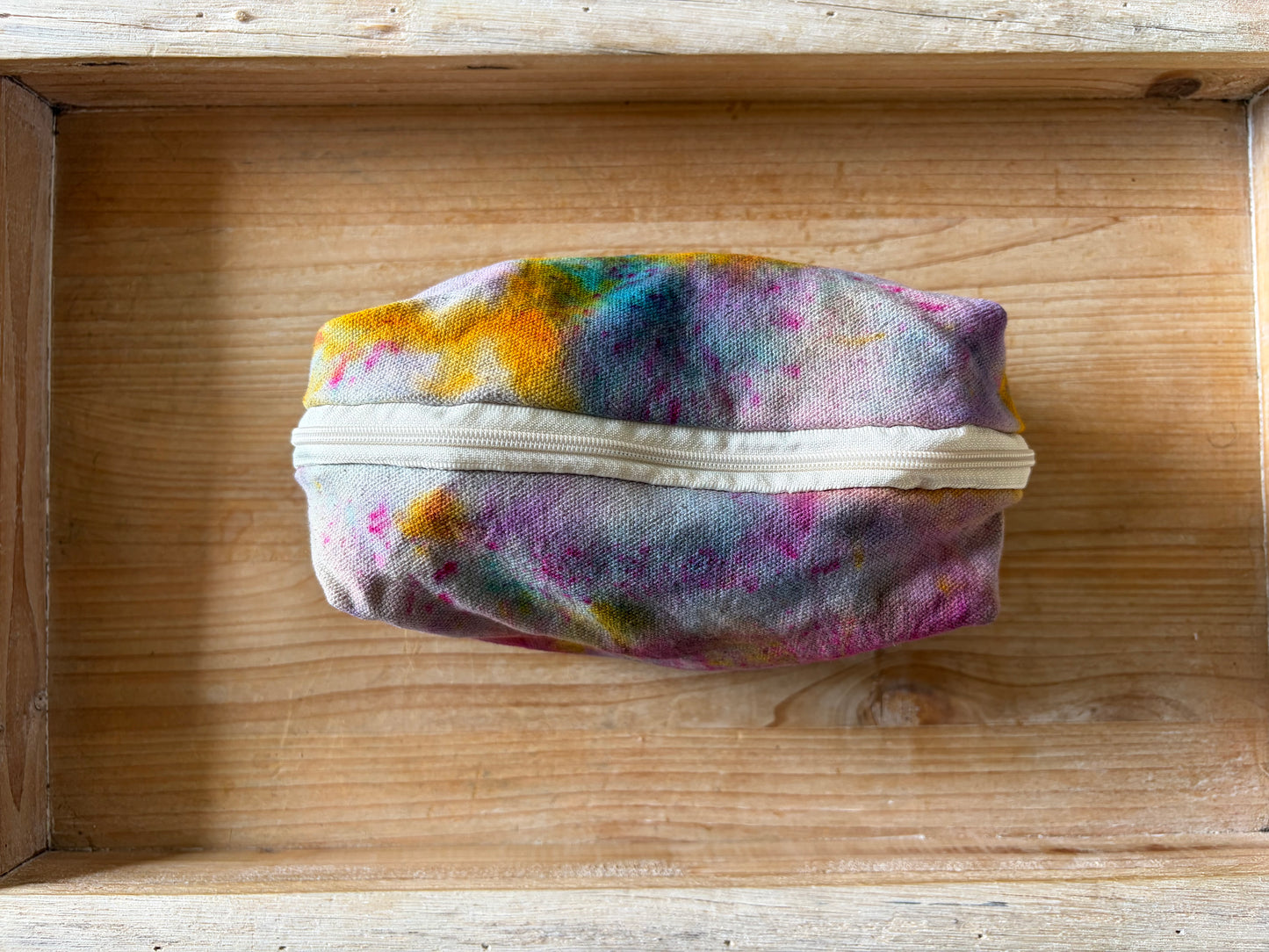 Ice Dyed Zipper Pouch