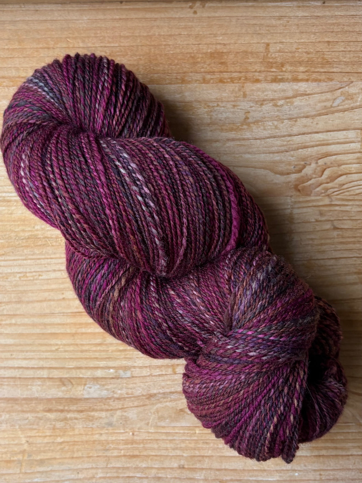 Hand Spun Yarn - 80% Superwash Merino and 20% Nylon Wool