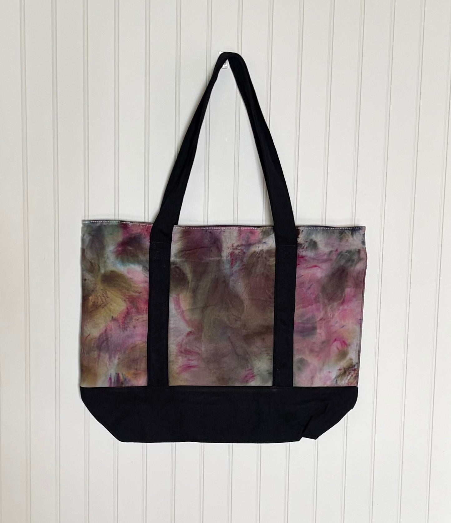 Ice Dyed Cotton Tote Bag
