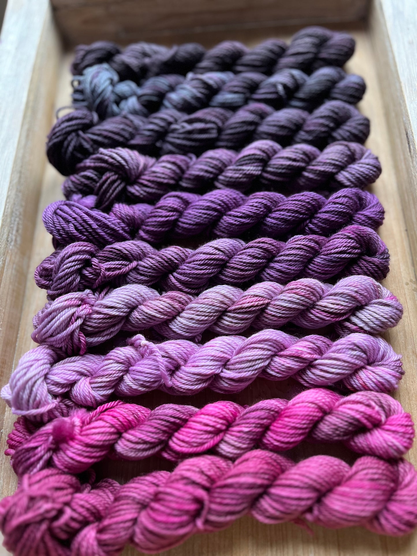 10 Skein Mini Yarn Fade - Hidden DK Base