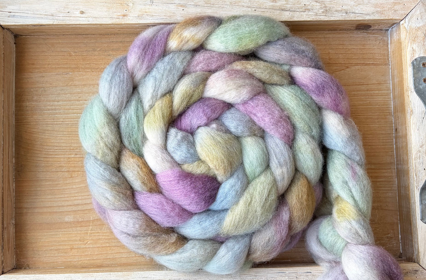Bluefaced Leicester Wool - 26 Micron - One of a Kind Batch - 100 grams of Spinning Fibre - Hand Dyed Combed Top
