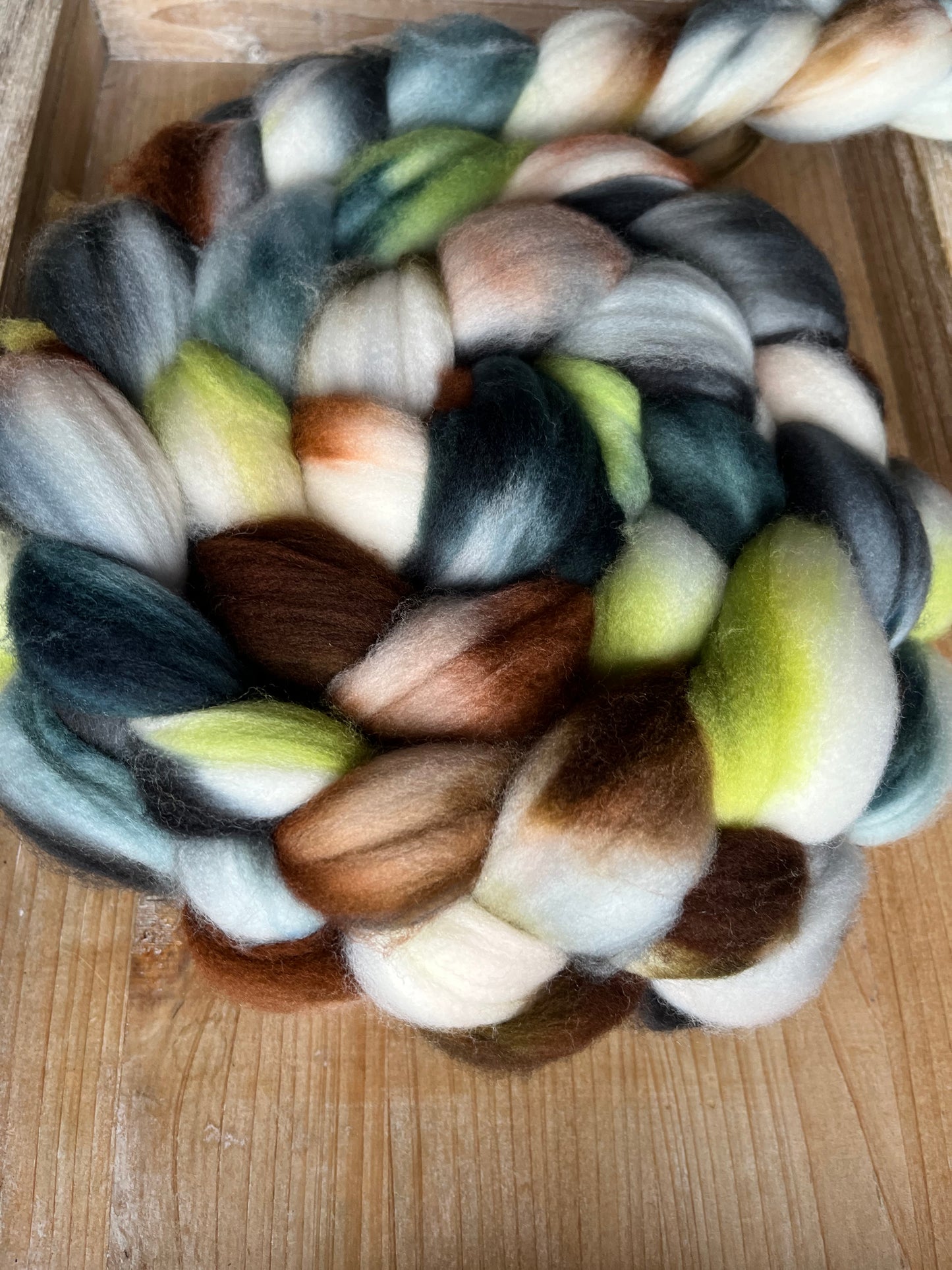 One of a Kind Batch - 100 grams of Spinning Fibre - Superwash Merino Wool 22 Micron - Hand Dyed Combed Top