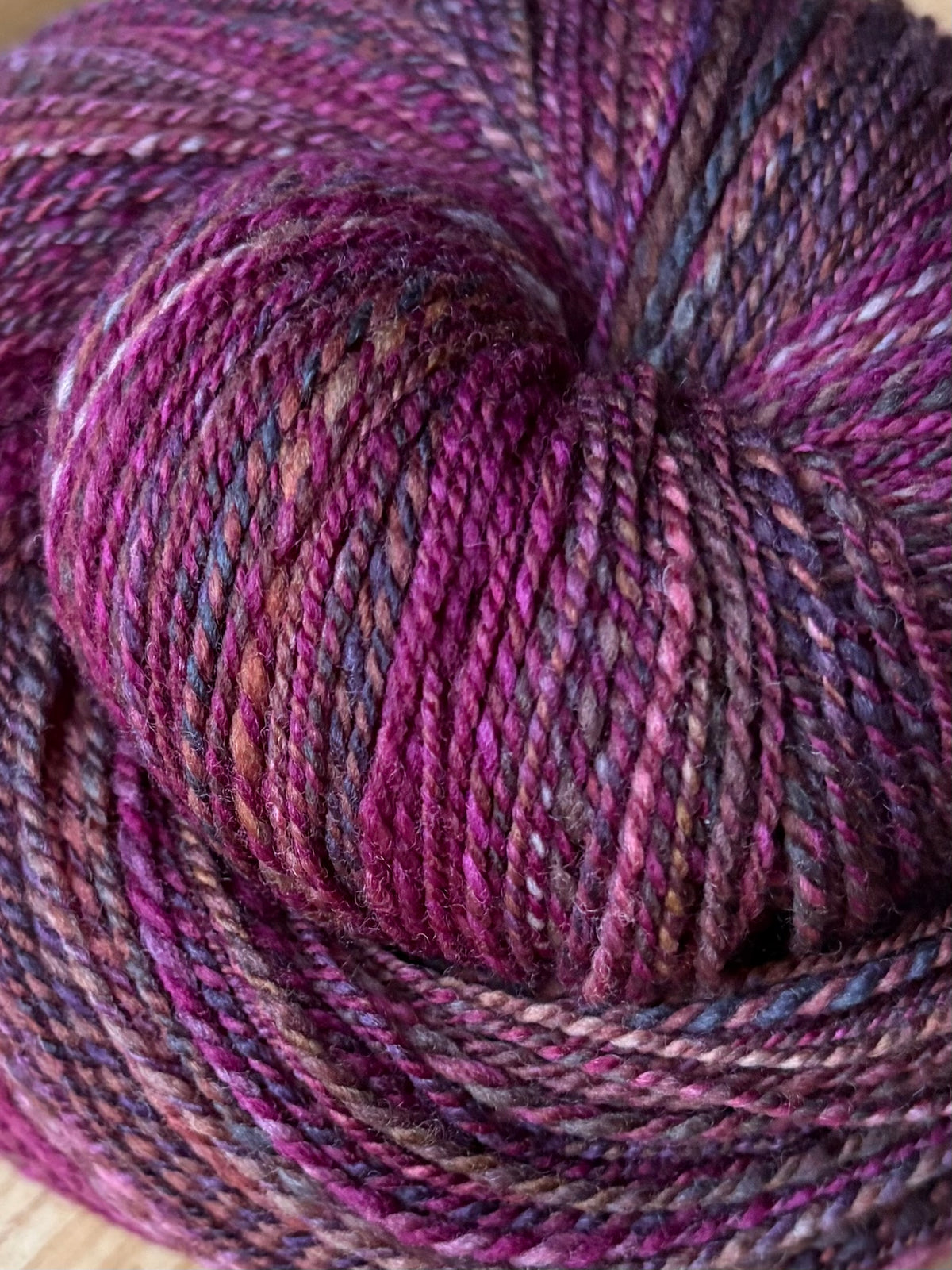Hand Spun Yarn - 80% Superwash Merino and 20% Nylon Wool