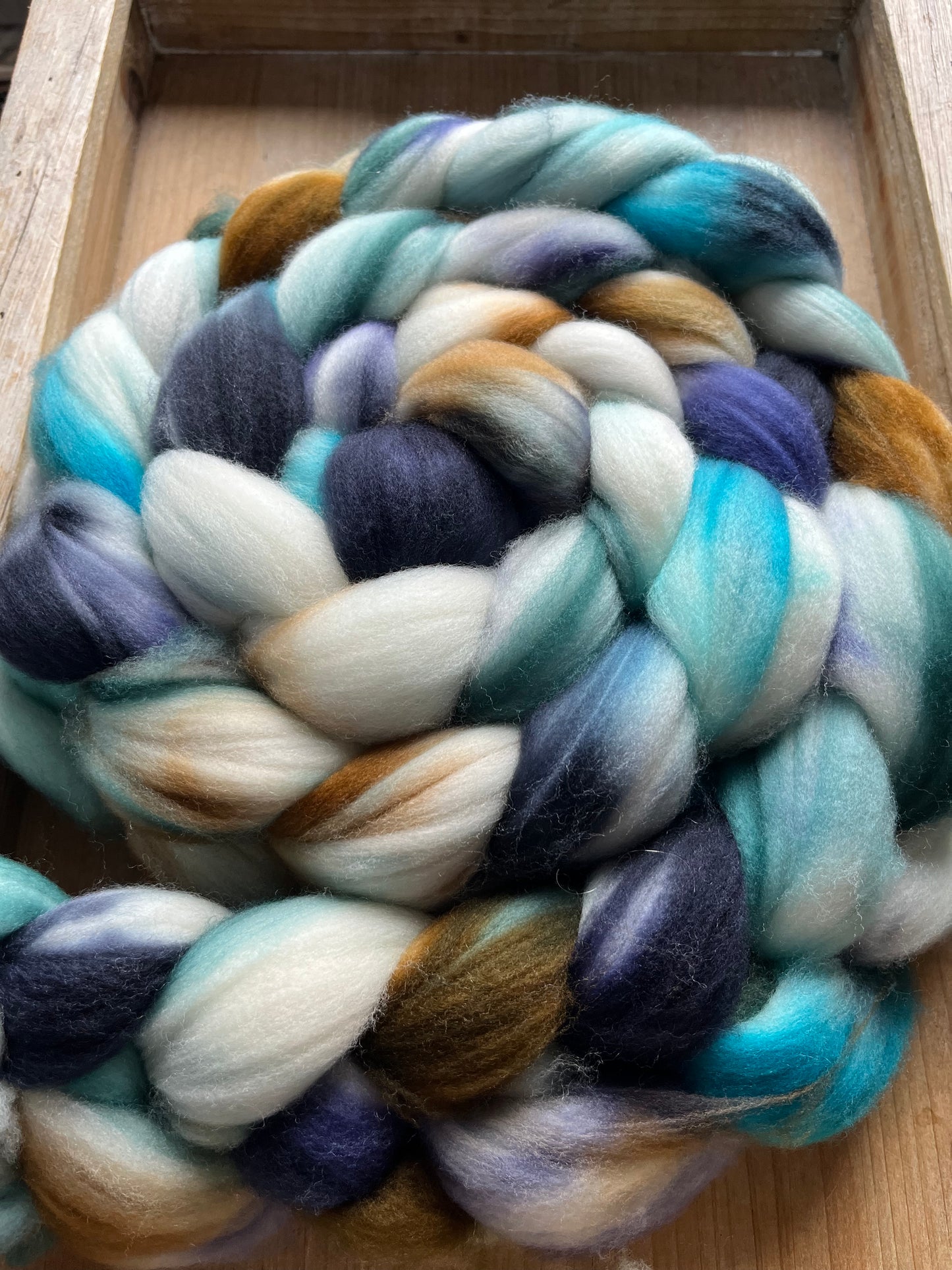 One of a Kind Batch - 100 grams of Spinning Fibre - Superwash Merino Wool 22 Micron - Hand Dyed Combed Top