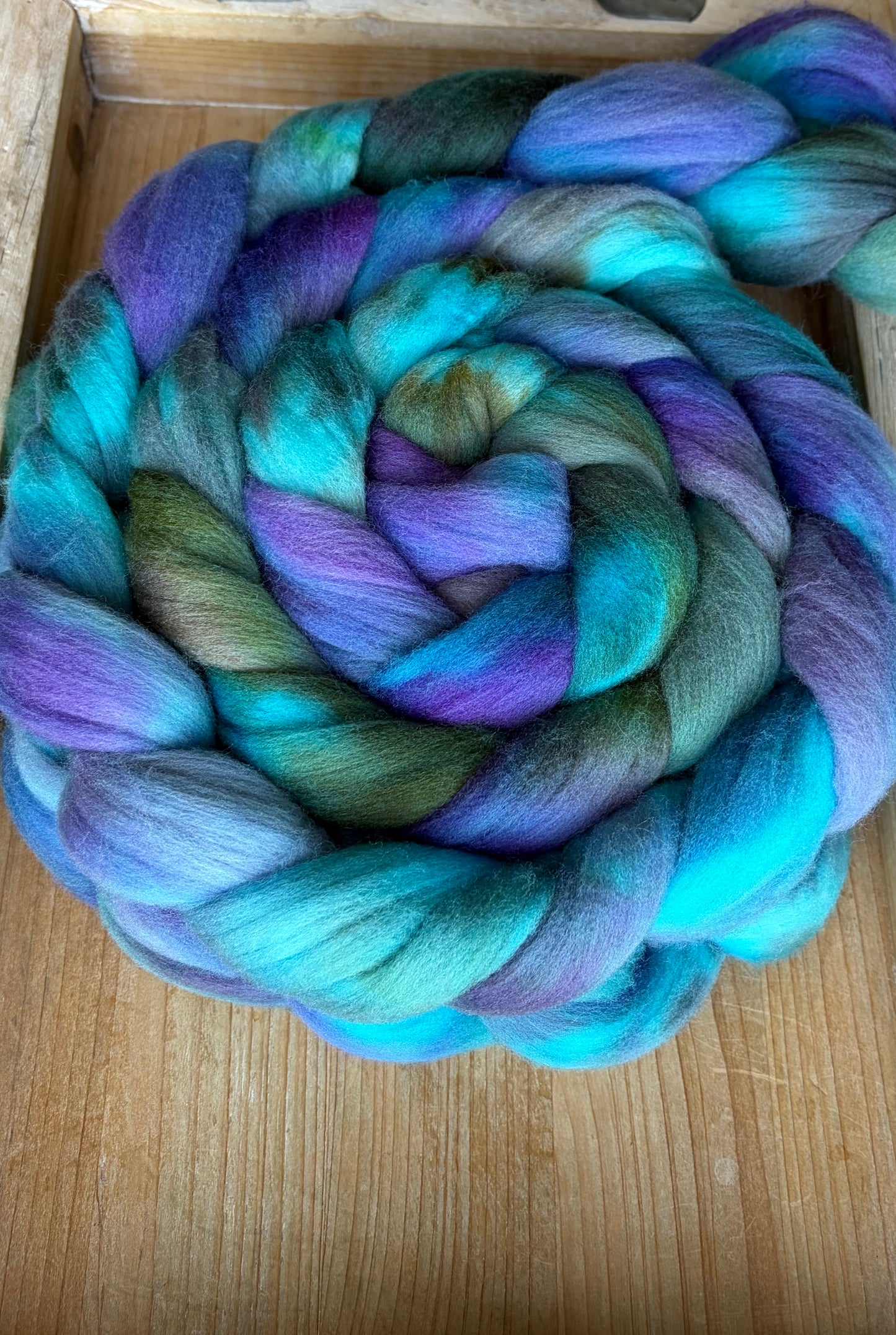 Targhee - 23 Micron - One of a Kind Batch - 100 grams of Spinning Fibre - Hand Dyed Combed Top