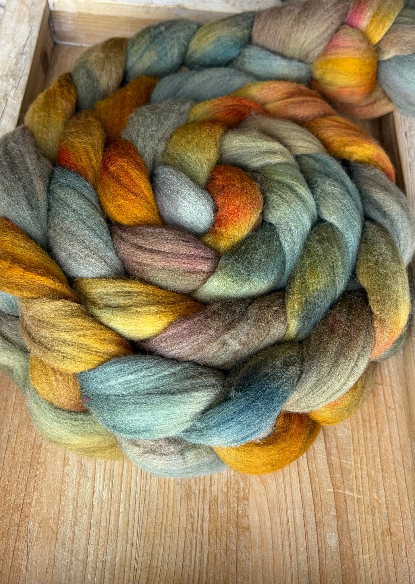 Targhee - 23 Micron - One of a Kind Batch - 100 grams of Spinning Fibre - Hand Dyed Combed Top