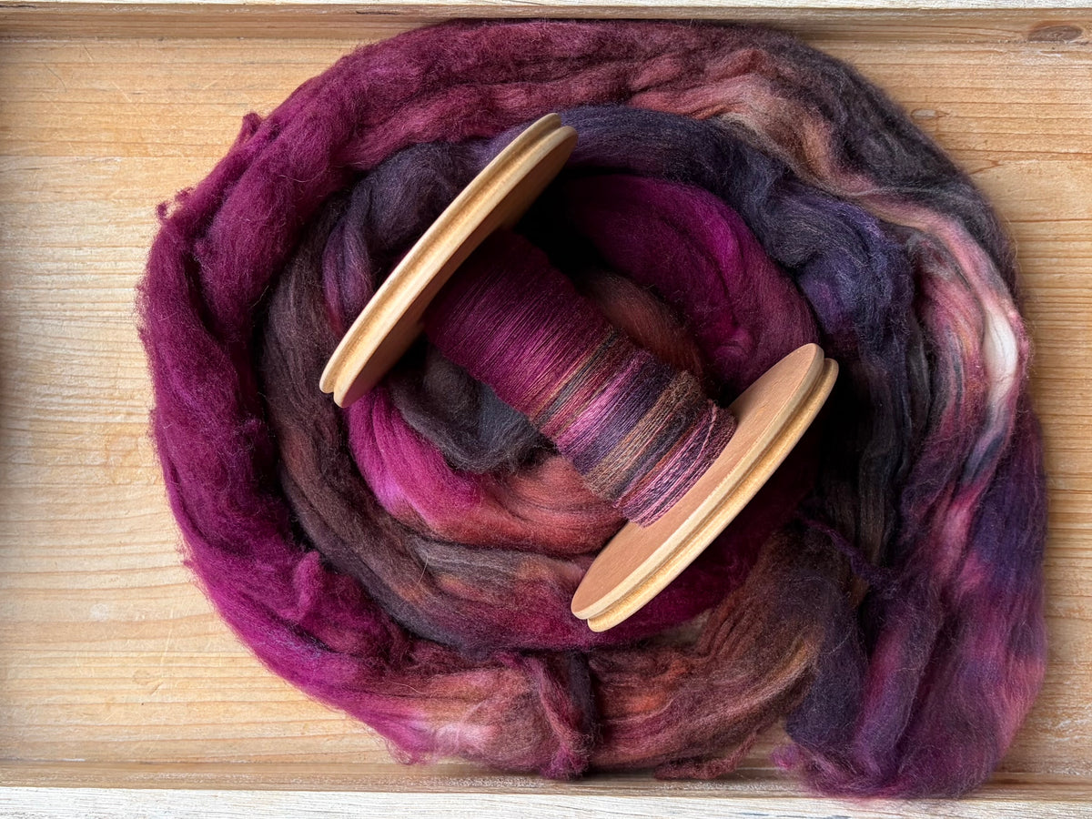 Hand Spun Yarn - 80% Superwash Merino and 20% Nylon Wool