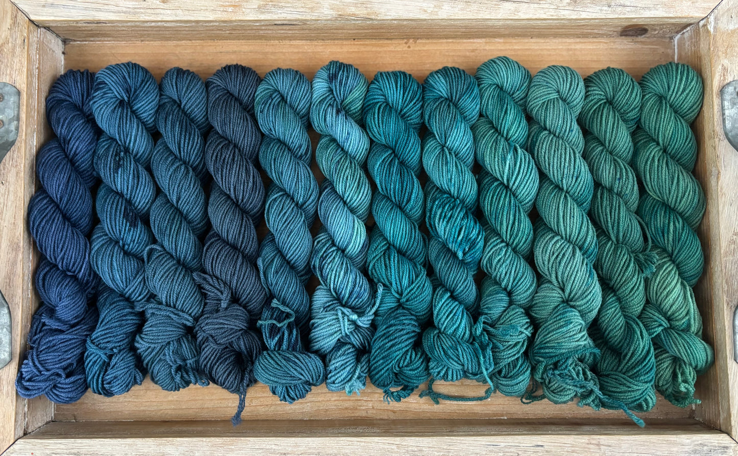 24 Skein Mini Yarn Fade - Squishy Sock Base